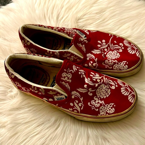 Vans Duke Kahanamoku Red and White Mens 5.5 Women’s 7 - Picture 1 of 9